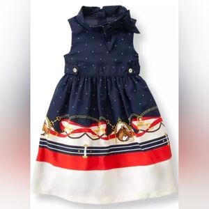 Janie And Jack Horse Scarf Border Dress 2T